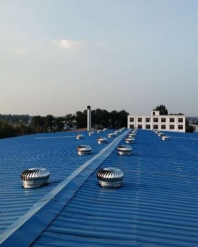 鐵皮工廠倉庫頂樓通風室內空氣對流與排氣設計壽命無動力風球